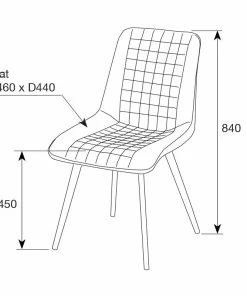 Tubeworks Dining Chairs Clay Dining Chair