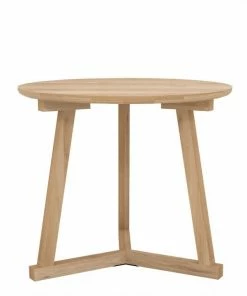 Ethnicraft Oak Tripod Side Table Side Tables