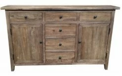 PFS Furniture Sales Sideboards And Cabinets Recycled Elm 6 Drawer Sideboard