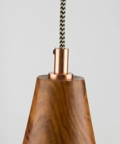 H & G Wooden Pendant Hanging Light