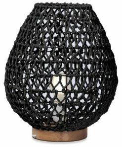 H & G Woven Table Lamp Medium Lighting