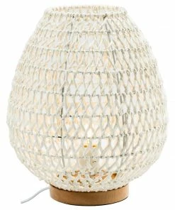 H & G Woven Table Lamp Medium Lighting