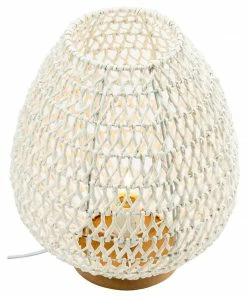 H & G Woven Table Lamp Medium Lighting