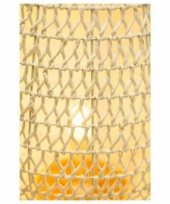 H & G Woven Table Lamp Medium Lighting