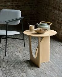 Side Tables Ethnicraft Oak Geometric Side Table