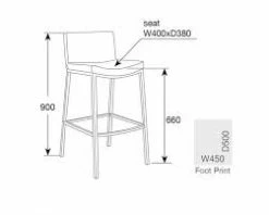 PFS Furniture Sales Jesse S/S Stool