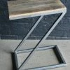 PFS Furniture Sales Side Tables Side Table-'Z' Timber And Metal.