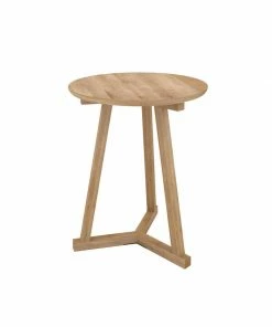 Ethnicraft Oak Tripod Side Table Side Tables