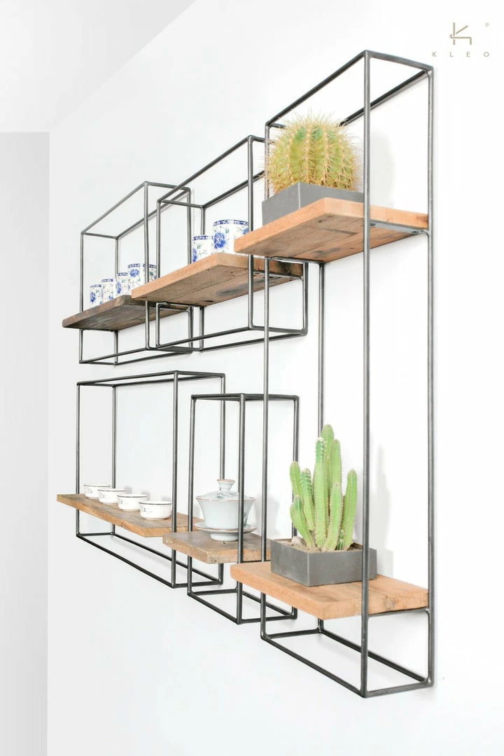 SLH Industrial Floating Wall Shelves Floating Shelves 2 SLH Industrial Floating Wall Shelves Floating Shelves