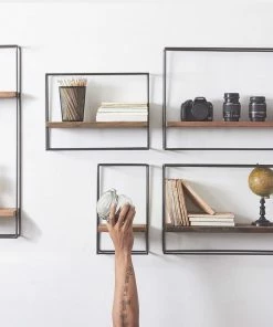 SLH Industrial Floating Wall Shelves Floating Shelves 16 SLH Industrial Floating Wall Shelves Floating Shelves