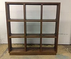 PFS Furniture Sales Recycled Australian Timber Cube Display Shelf Bookcases